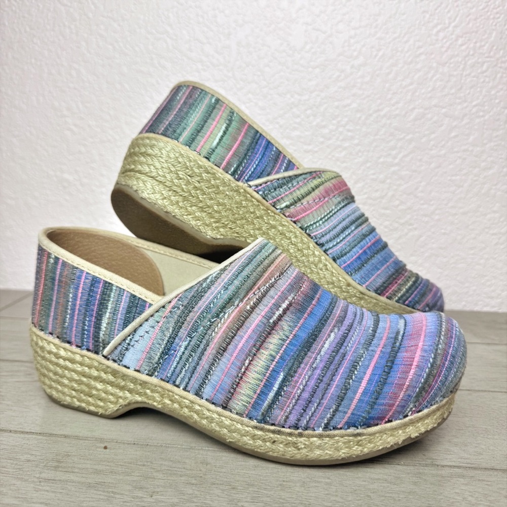 Dansko Women's Jute Pro Clogs 38 Multi-Colored